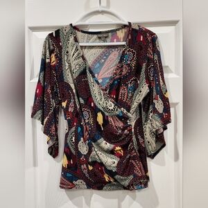 Roz & Ali Paisley Top Size S